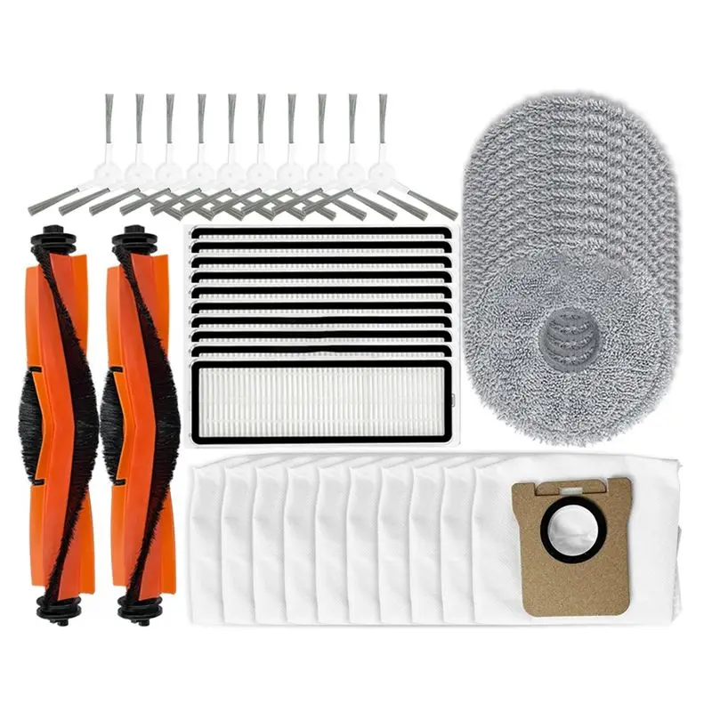 A98E-For X20+ Robot Vacuum Main Side Brush HEPA Filter Mop Pad Dust Bags Replacement Spare Parts Accessories
A98E-For X20+ Robot Vacuum Main Side Brush HEPA Filter Mop Pad Dust Bags Replacement Spare Parts Accessories
