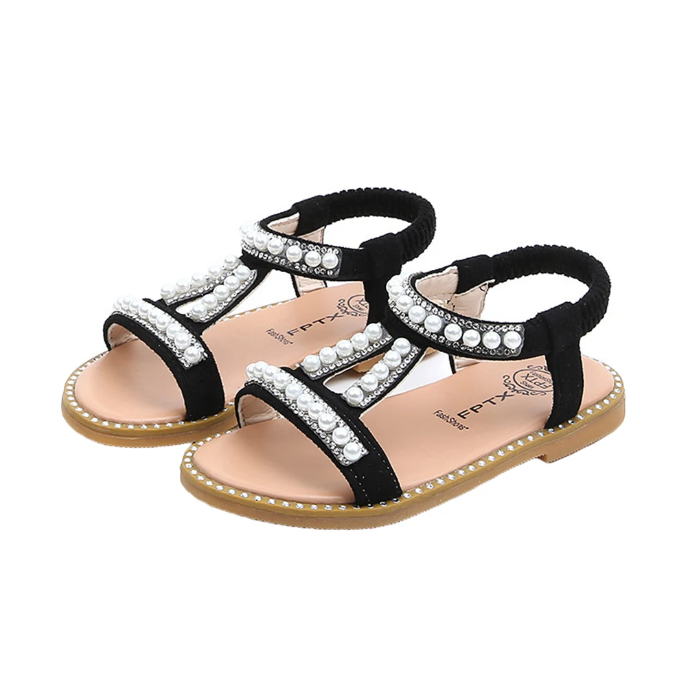 Girls Summer Shoes Style PU Sandal Pearl Baby Shoes Breathable Flat Sandals Shoes for Kids Children - Size 1 (Black)
Girls Summer Shoes Style PU Sandal Pearl Baby Shoes Breathable Flat Sandals Shoes for Kids Children - Size 1 (Black)