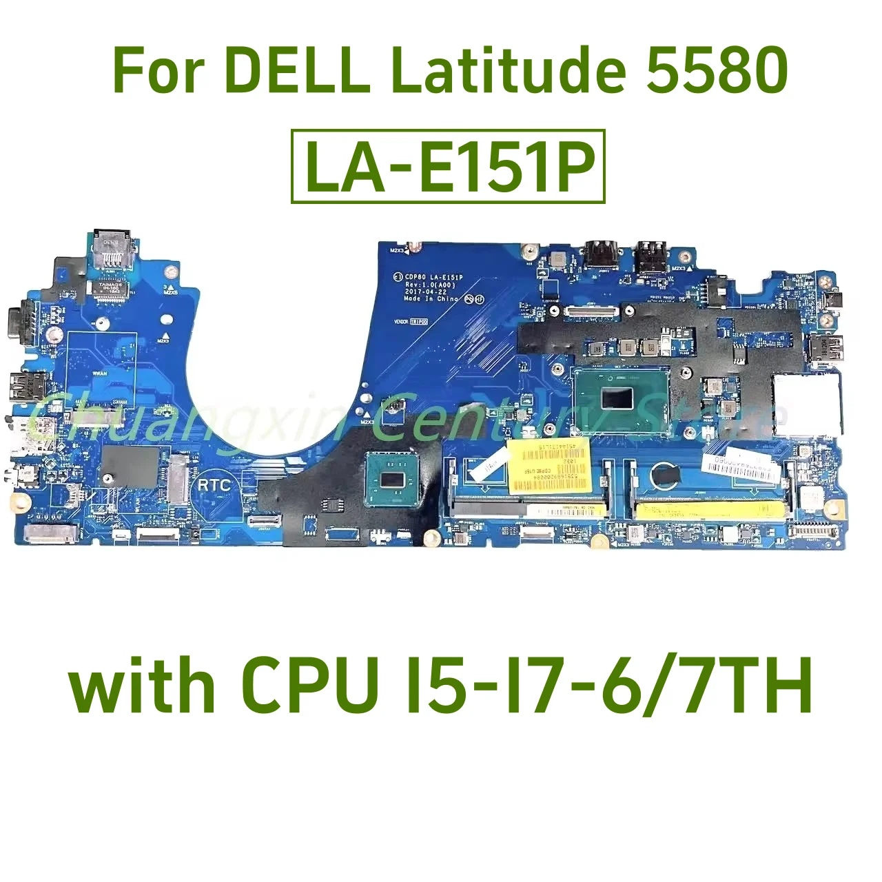 Материнская плата для ноутбука DELL Latitude 5580, LA-E151P с процессором I5 I7-6TH/7TH, 100% протестирована, полностью работает
Материнская плата для ноутбука DELL Latitude 5580, LA-E151P с процессором I5 I7-6TH/7TH, 100% протестирована, полностью работает