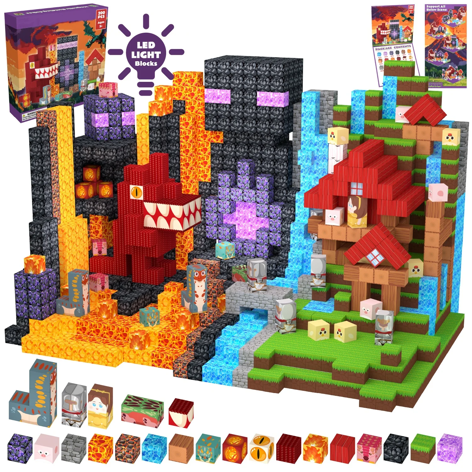 STEM Creative Dinosaur Magnetic Building Blocks Set Assembly Bricks Model DIY tabletop decorations Toys Birthday Gift for Kids
STEM Creative Dinosaur Magnetic Building Blocks Set Assembly Bricks Model DIY tabletop decorations Toys Birthday Gift for Kids
