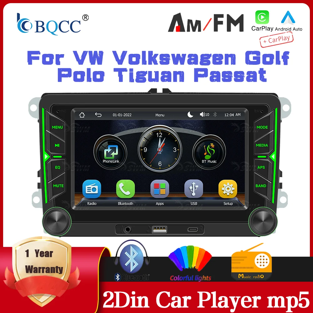 7-дюймовый MP5-плеер BQCC для Volkswagen VW CC Passat B7 Polo Golf 5 6 Jetta MK5 MK6 с беспроводным CarPlay, автомобильная мультимедийная система, головное устройство
7-дюймовый MP5-плеер BQCC для Volkswagen VW CC Passat B7 Polo Golf 5 6 Jetta MK5 MK6 с беспроводным CarPlay, автомобильная мультимедийная система, головное устройство