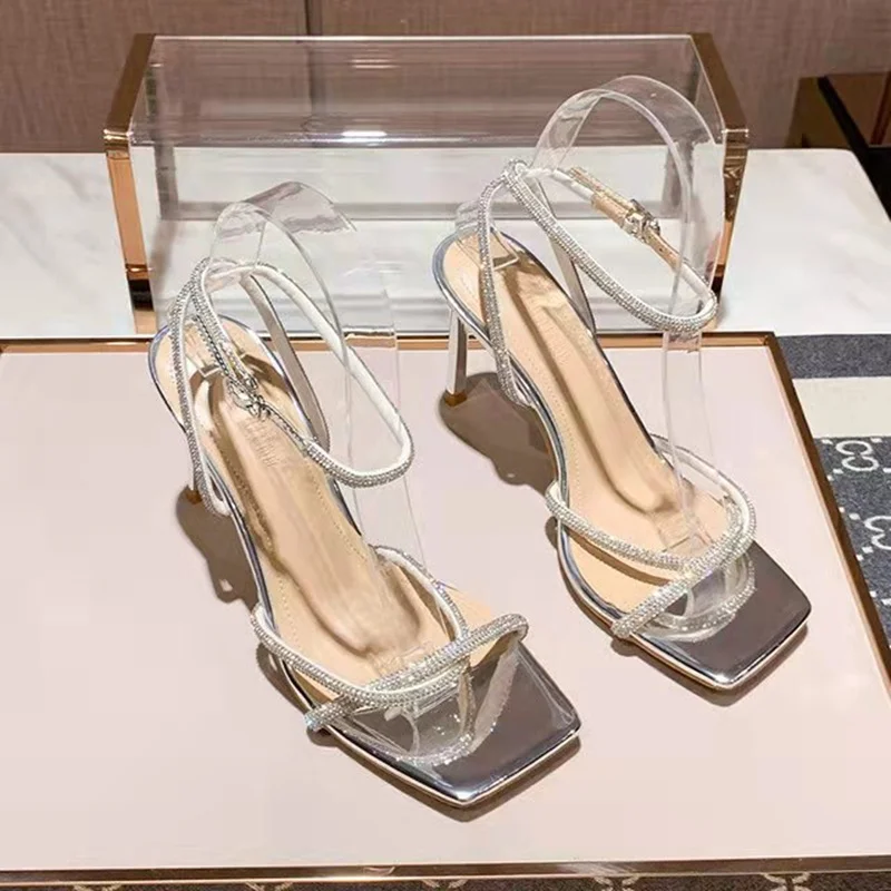 Summer Women High Heels Crystal Sandals Wedding Bridal Stiletto Glitter Prom Elegant Stripper Diamond Shoes Sexy Ankle Strap
Summer Women High Heels Crystal Sandals Wedding Bridal Stiletto Glitter Prom Elegant Stripper Diamond Shoes Sexy Ankle Strap