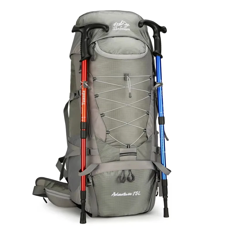 75L Large Capacity Hiking Backpack High Quality Waterproof Mountaineering Trekking Camping Bag Outdoor Men Hiking Climbing Bags
75L Large Capacity Hiking Backpack High Quality Waterproof Mountaineering Trekking Camping Bag Outdoor Men Hiking Climbing Bags