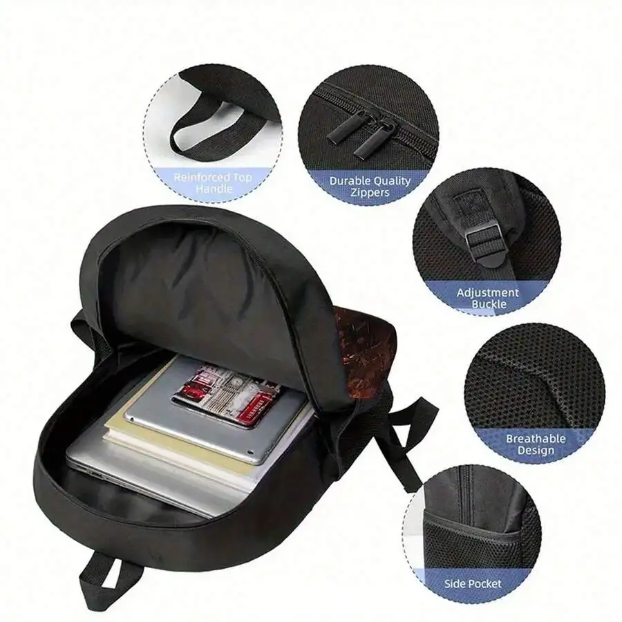 Large Capacity Casual Backpack Laptop Bag With Water Bottle Holder Lightweight Durable For Work Commuting Travel
Large Capacity Casual Backpack Laptop Bag With Water Bottle Holder Lightweight Durable For Work Commuting Travel