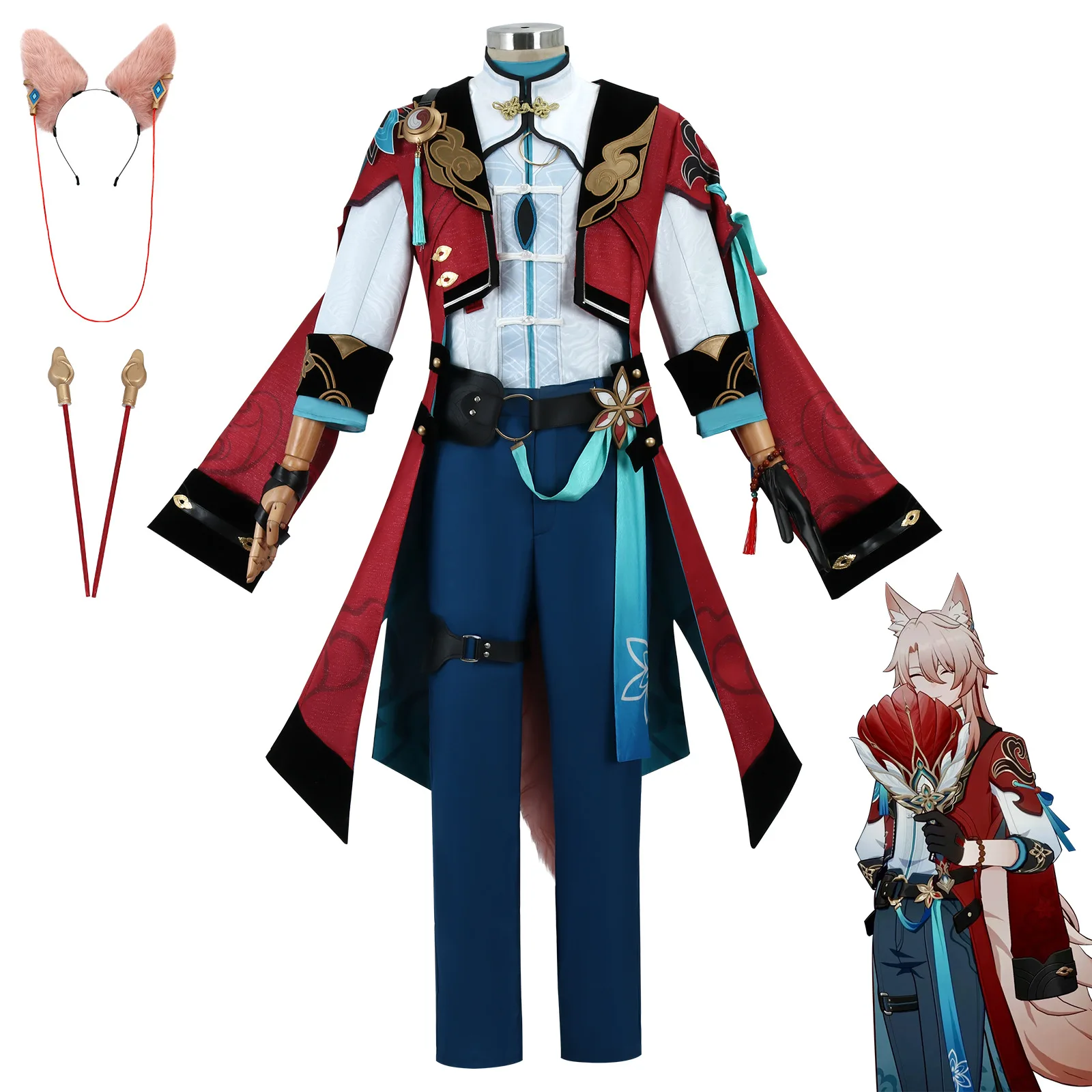 Collapse Star Dome Railway Cos Clothing, Jiaoqiu Cosplay Two-dimensional Animation Clothing 
Collapse Star Dome Railway Cos Clothing, Jiaoqiu Cosplay Two-dimensional Animation Clothing