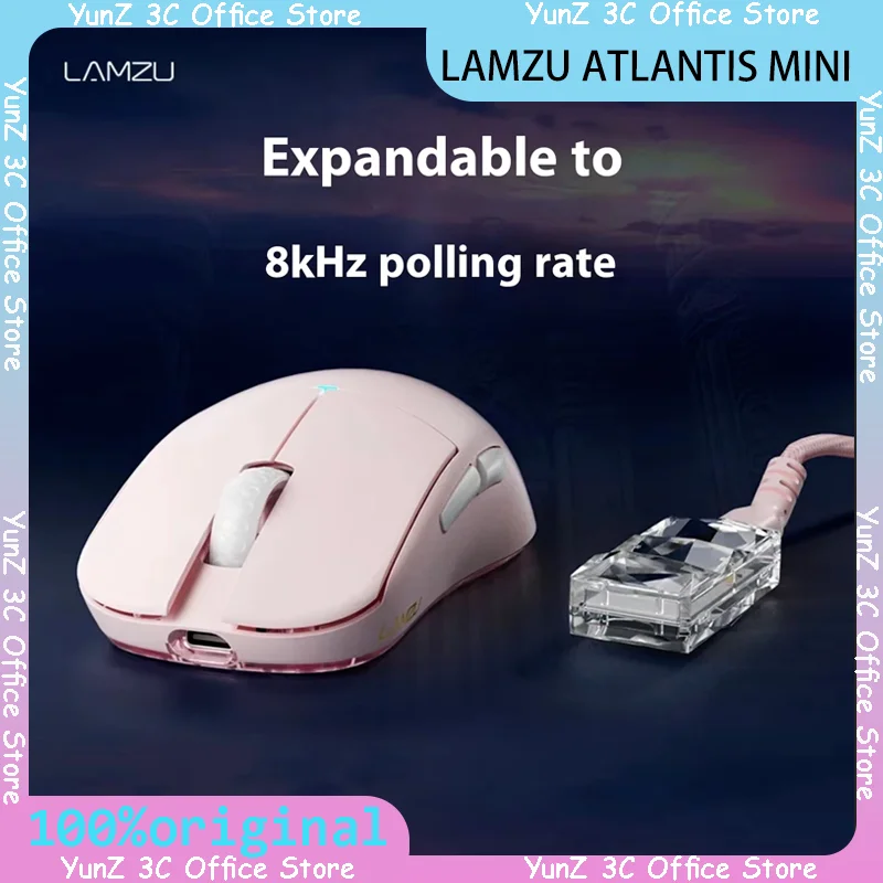 LAMZU ATLANTIS MINI Wireless Gaming Mouse Lightweight Design 8K FPS Super Sensor for PC Gaming Ideal Champion Gifts
LAMZU ATLANTIS MINI Wireless Gaming Mouse Lightweight Design 8K FPS Super Sensor for PC Gaming Ideal Champion Gifts