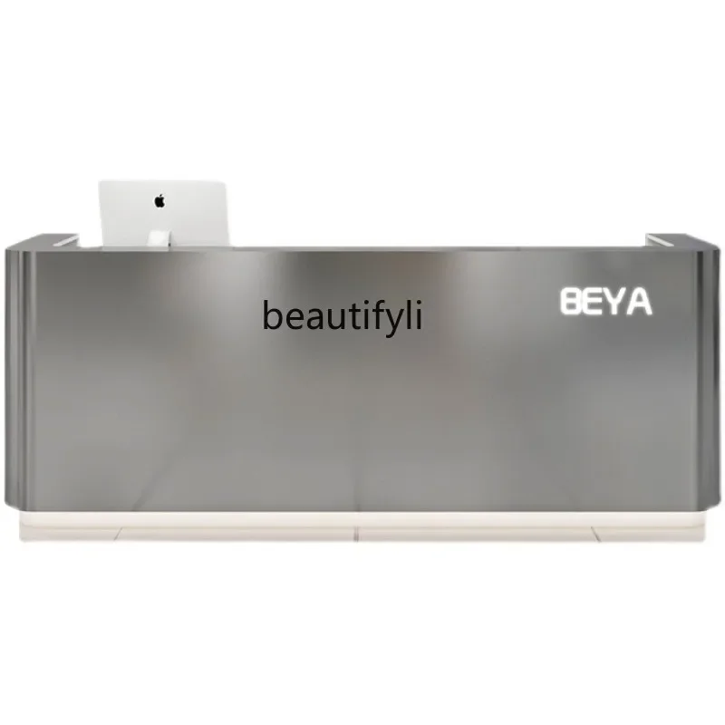 Stainless Steel Bar Curved Clothing Store Cashier Simple Modern Beauty Salon Catering Hair Salon Reception Desk
Stainless Steel Bar Curved Clothing Store Cashier Simple Modern Beauty Salon Catering Hair Salon Reception Desk