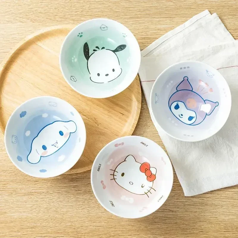 Sanrio Cinnamoroll Anime Kuromi Kawaii Cute My Melody Ceramic Bowl Cartoon Household Tableware Children Gifts for Kids
Sanrio Cinnamoroll Anime Kuromi Kawaii Cute My Melody Ceramic Bowl Cartoon Household Tableware Children Gifts for Kids