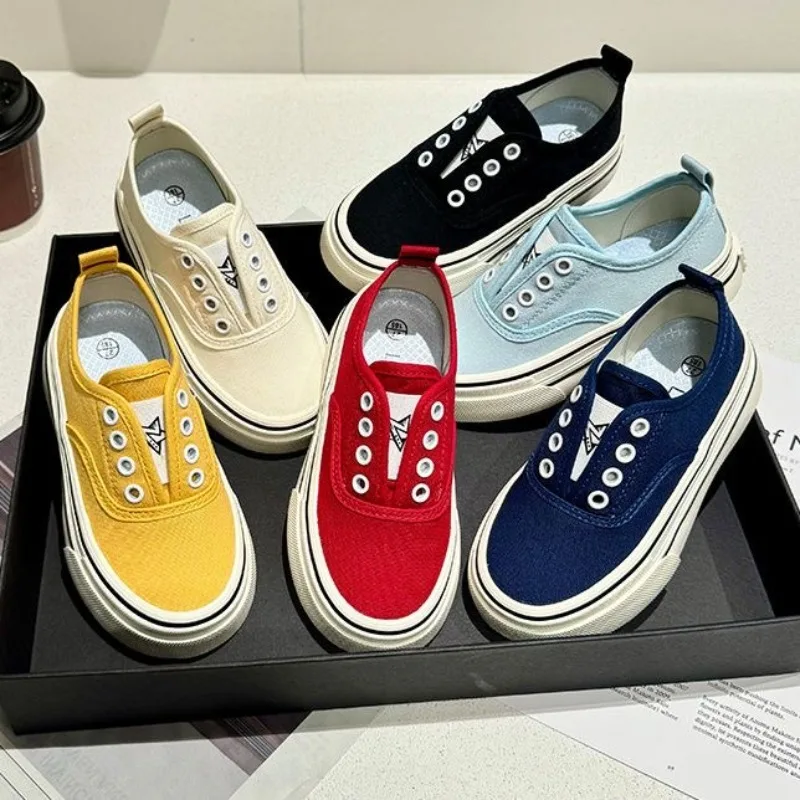 Children's Lazy Canvas Shoes Boys Girls Sports Shoes Kids Student White Shoe Soft Sole Casual Non-Slip Running Climbing Sneakers
Children's Lazy Canvas Shoes Boys Girls Sports Shoes Kids Student White Shoe Soft Sole Casual Non-Slip Running Climbing Sneakers