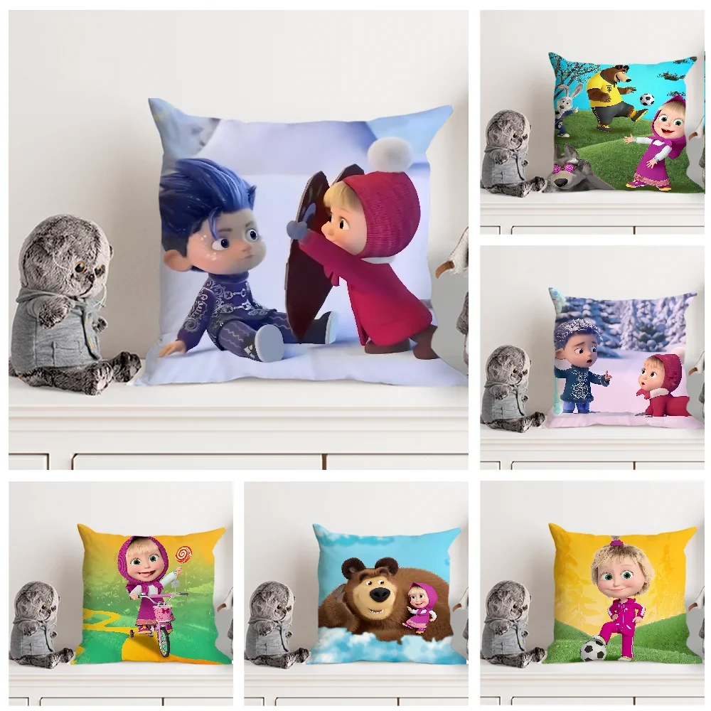 Cartoon M-MashaS And The B-Bears Pillow Case Double Sided Printed Cushion Cover Soft Short Plush Sofa Decorative Home Decoration
Cartoon M-MashaS And The B-Bears Pillow Case Double Sided Printed Cushion Cover Soft Short Plush Sofa Decorative Home Decoration