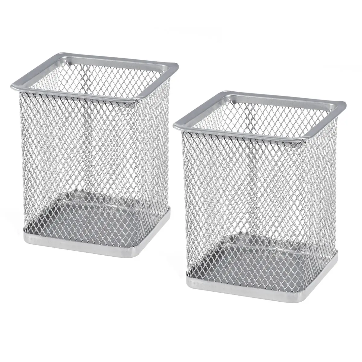 2 Pcs Metal Hollow Pen Holder Portable Office Supplies Pencil Square Mesh Sturdy Ergonomic
2 Pcs Metal Hollow Pen Holder Portable Office Supplies Pencil Square Mesh Sturdy Ergonomic