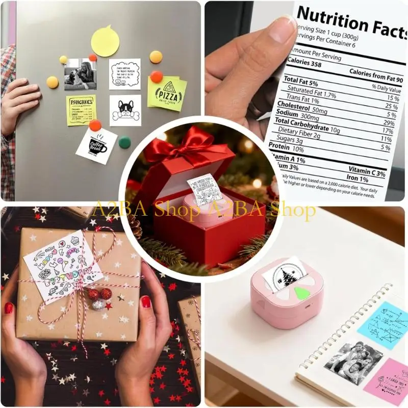 A2BA Pocket Thermally Printer Bluetooth-compatible Photo Label Memo List Inkless Printing Wireless Portable Mini Printer
A2BA Pocket Thermally Printer Bluetooth-compatible Photo Label Memo List Inkless Printing Wireless Portable Mini Printer