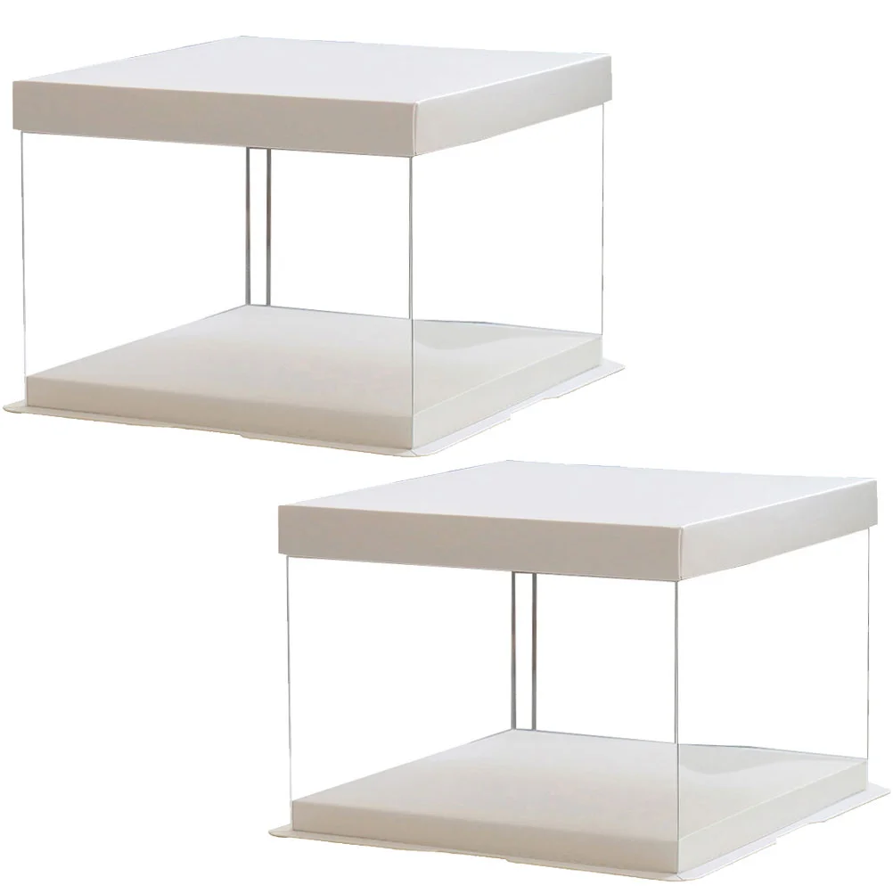 2Pcs 8inch Transparent Birthday Cake Box Plastic Cake Container Box Dessert Storage Box (Transparent)
2Pcs 8inch Transparent Birthday Cake Box Plastic Cake Container Box Dessert Storage Box (Transparent)