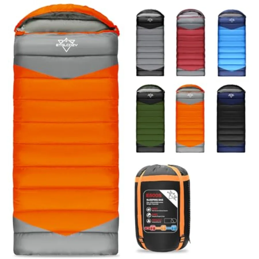Lightweight 3-Season Sleeping Bag for Adults/ Camping Compact w/Compression Sack Waterproof Ripstop Portable for Backpacking Hi
Lightweight 3-Season Sleeping Bag for Adults/ Camping Compact w/Compression Sack Waterproof Ripstop Portable for Backpacking Hi