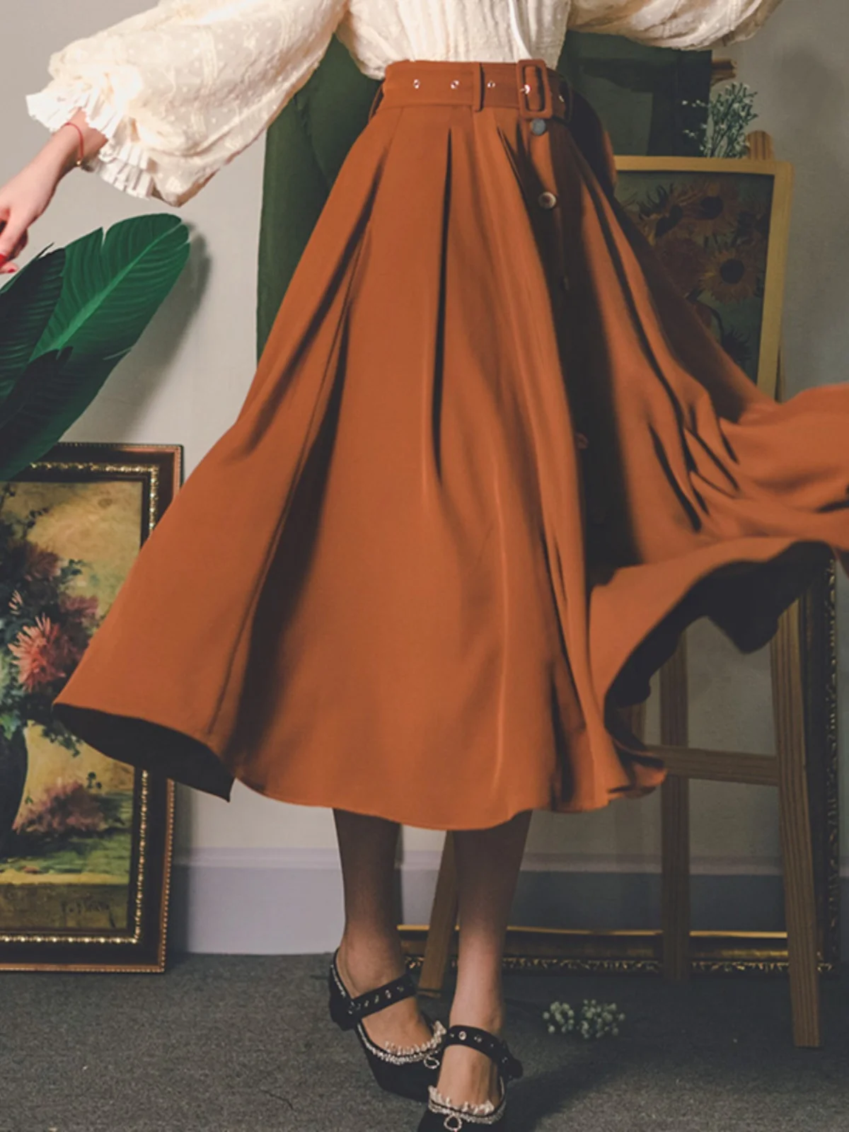 Оригинальный дизайн, длинная юбка с поясом и высокой талией, женская юбка-миди, карамельная латте, ретро, Хепберн, юбка трапециевидной формы, полиэфирное волокно
Оригинальный дизайн, длинная юбка с поясом и высокой талией, женская юбка-миди, карамельная латте, ретро, Хепберн, юбка трапециевидной формы, полиэфирное волокно