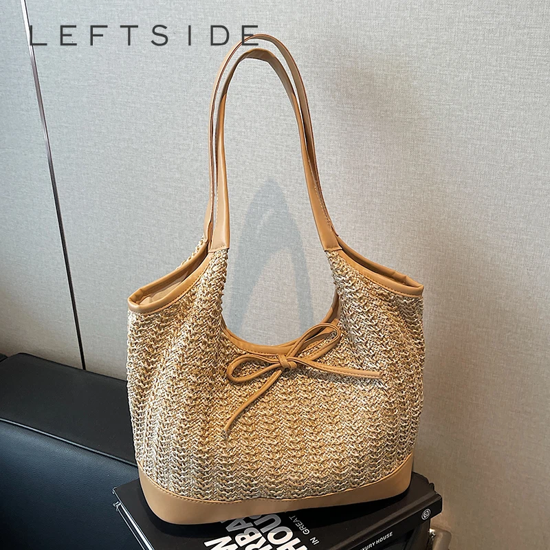 LEFTSIDE Big Straw Weave Tote Bags for Women 2025 Summer Ladies Fashion Shoulder Bag Females Beach Bags High-capacity Handbags
LEFTSIDE Big Straw Weave Tote Bags for Women 2025 Summer Ladies Fashion Shoulder Bag Females Beach Bags High-capacity Handbags