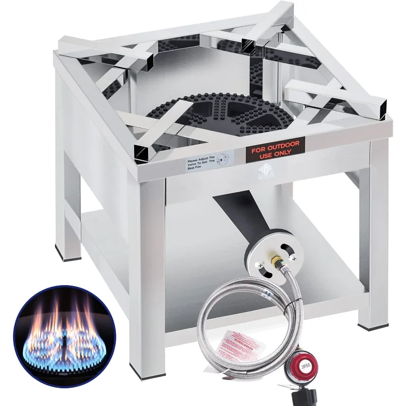 ARC Stainless Steel Single Burner Propane Stove, 200,000BTU High-Pressure Extra Large Heavy Duty Outdoor Propane Burner
ARC Stainless Steel Single Burner Propane Stove, 200,000BTU High-Pressure Extra Large Heavy Duty Outdoor Propane Burner