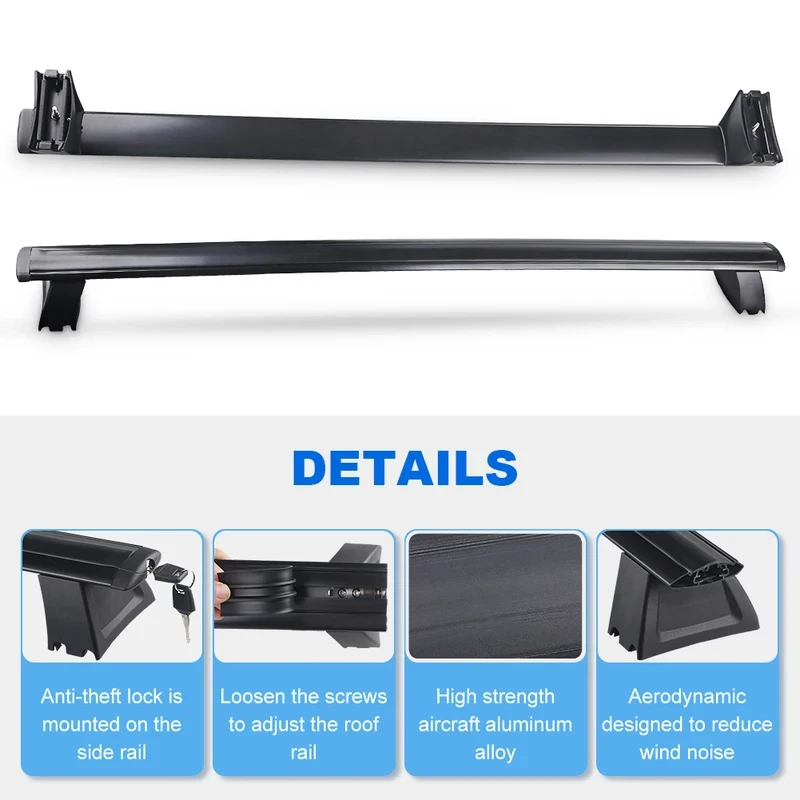Exterior Roof Luggage Bars Cargo Fit Grand Cherokee 2011-2021 SUV
Exterior Roof Luggage Bars Cargo Fit Grand Cherokee 2011-2021 SUV