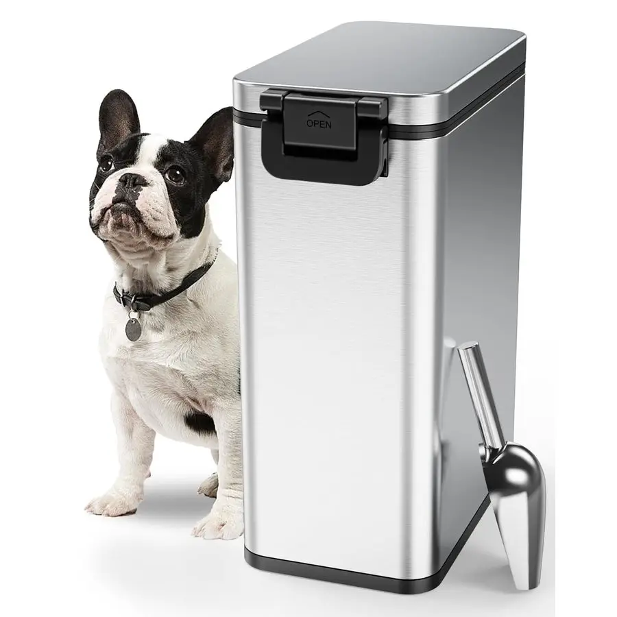 Контейнер для хранения корма для собак из нержавеющей стали, 20 фунтов (9 кг) / 15 фунтов (6,8 кг), герметичный, с крышками, для сухого корма для кошек, собак, птиц, 15 л (4 галлона), стеклянный.
Контейнер для хранения корма для собак из нержавеющей стали, 20 фунтов (9 кг) / 15 фунтов (6,8 кг), герметичный, с крышками, для сухого корма для кошек, собак, птиц, 15 л (4 галлона), стеклянный.