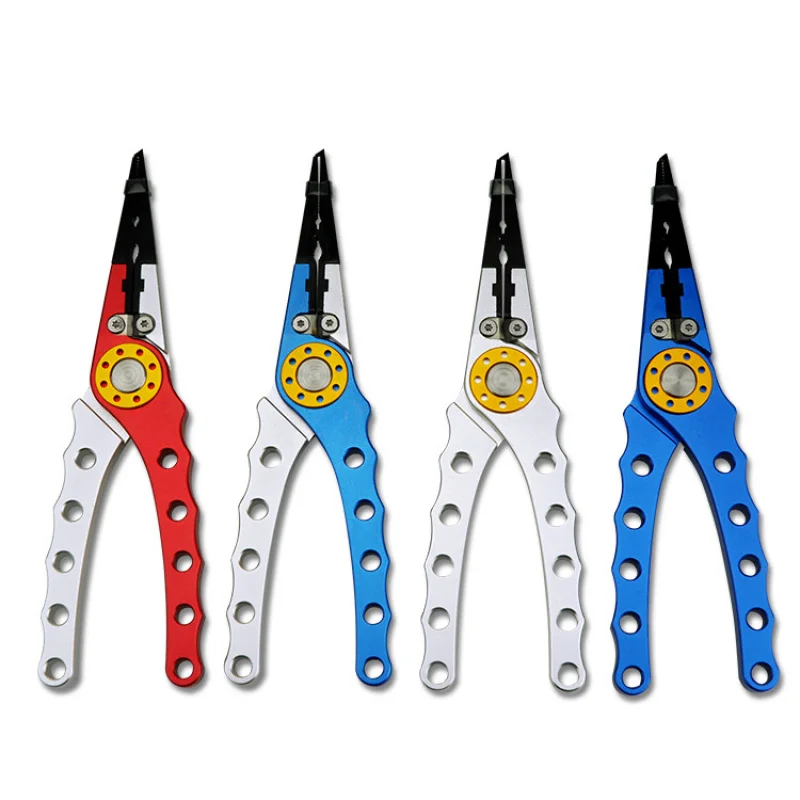 In-stock lure fishing pliers, aviation aluminum alloy, tungsten steel, with functions of cutting, opening rings, hook removal, a
In-stock lure fishing pliers, aviation aluminum alloy, tungsten steel, with functions of cutting, opening rings, hook removal, a