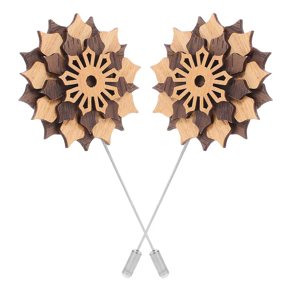 2Pcs Wooden Flower Brooch Bamboo Alloy Pin Light Brown Suit Lapel Pins for Men Suits Costume Jewelry PearlDecoration
2Pcs Wooden Flower Brooch Bamboo Alloy Pin Light Brown Suit Lapel Pins for Men Suits Costume Jewelry PearlDecoration