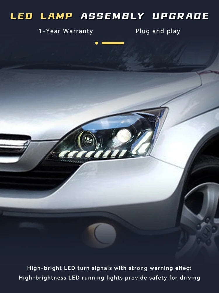 Авто фары для Honda 2007-2011 CRV, классические передние лампы, светодиодные лампы DRL, обновленный головной свет, инструмент для линз проектора, автомобильные аксессуары
Авто фары для Honda 2007-2011 CRV, классические передние лампы, светодиодные лампы DRL, обновленный головной свет, инструмент для линз проектора, автомобильные аксессуары