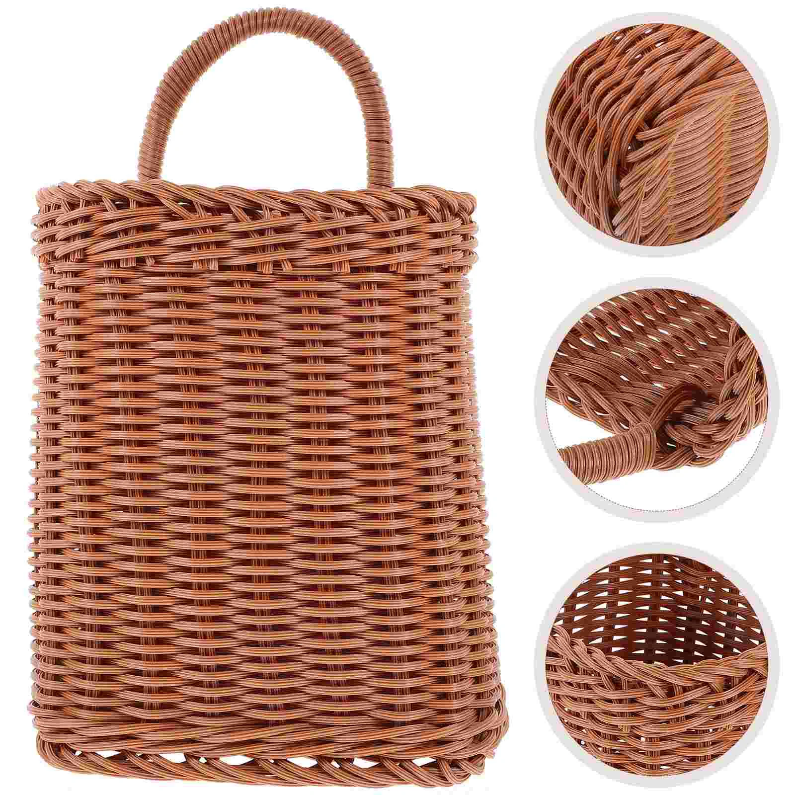 Wall Hanging Storage Basket Baskets Kitchen Woven Plant Fruit Imitation Rattan Vegetable for Office
Wall Hanging Storage Basket Baskets Kitchen Woven Plant Fruit Imitation Rattan Vegetable for Office
