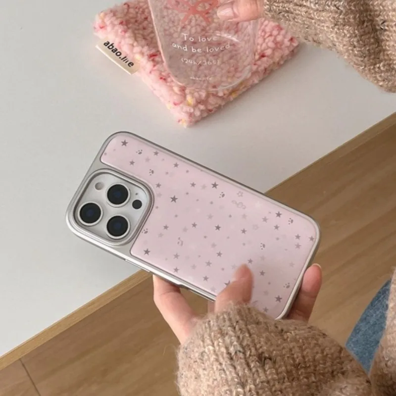 Pink Stars Phone Case For IPhone 16 16pro 16Promax 15 15pro 15Promax 14 14pro 14Promax 1313pro 13Promax Plating Lens Frame Cover
Pink Stars Phone Case For IPhone 16 16pro 16Promax 15 15pro 15Promax 14 14pro 14Promax 1313pro 13Promax Plating Lens Frame Cover