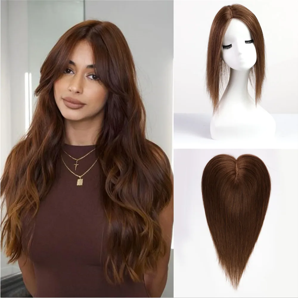 Remy, 100% человеческие волосы, топперы, шелковая основа, коричневый парик с заколками, естественный вид, шиньон для женщин с истонченными волосами, повседневная вечеринка
Remy, 100% человеческие волосы, топперы, шелковая основа, коричневый парик с заколками, естественный вид, шиньон для женщин с истонченными волосами, повседневная вечеринка