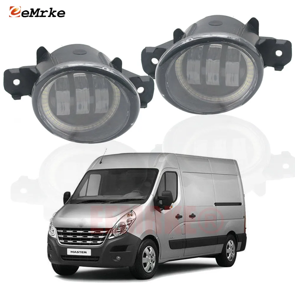 LED Fog Lights Assembly Angel Eye DRL for Renault Master III MK3 2011-2020 Car PTF Clear Lens Daytime Running Light Driving
LED Fog Lights Assembly Angel Eye DRL for Renault Master III MK3 2011-2020 Car PTF Clear Lens Daytime Running Light Driving