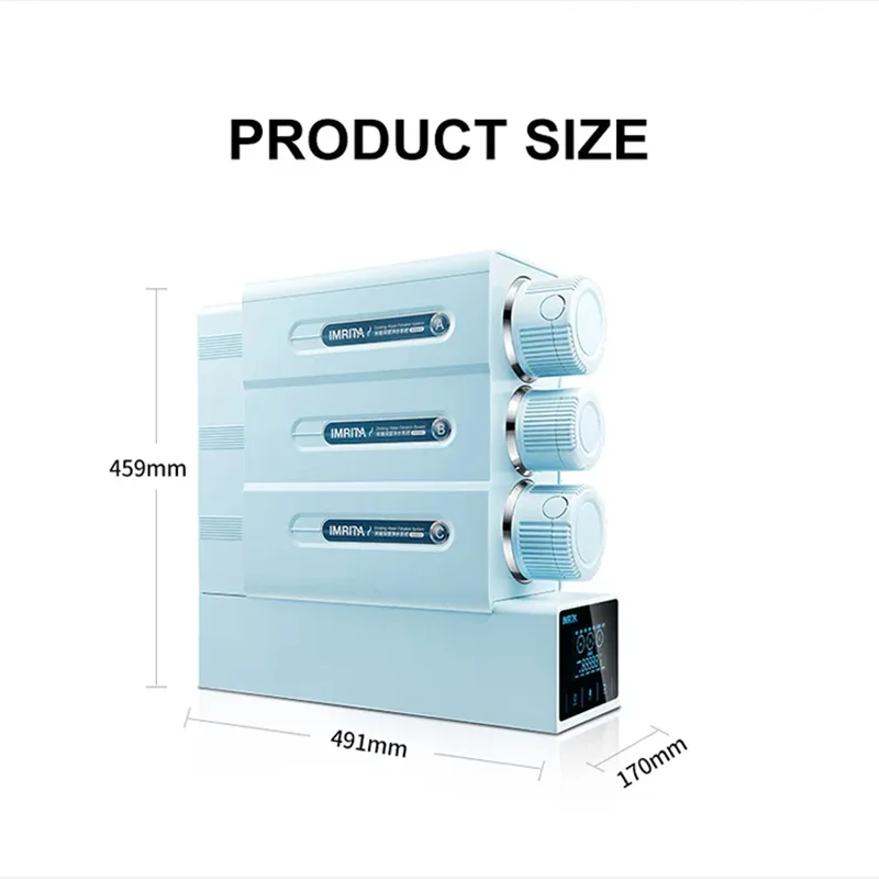 IMRITA Home 800GPD Domestic Reverse Osmosis Water System Filter Provided 3 Stage RO Water Purifier With Uv
IMRITA Home 800GPD Domestic Reverse Osmosis Water System Filter Provided 3 Stage RO Water Purifier With Uv