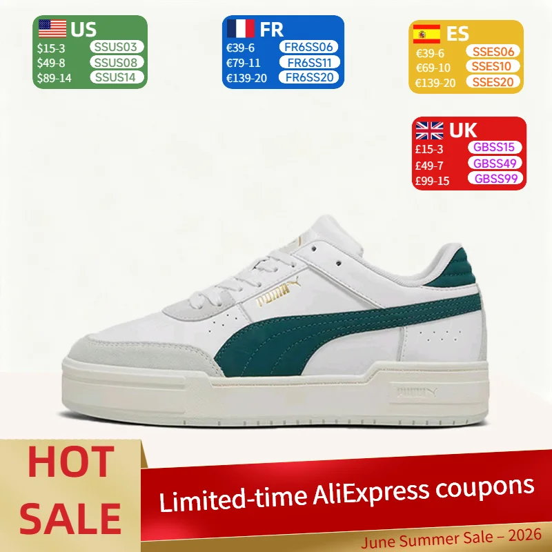 Puma Ca Pro Classic: Durable, Breathable, Versatile, Soft, Cushioned, Non-Slip Low-Top Sneakers (Unisex) - White 393445-01
Puma Ca Pro Classic: Durable, Breathable, Versatile, Soft, Cushioned, Non-Slip Low-Top Sneakers (Unisex) - White 393445-01