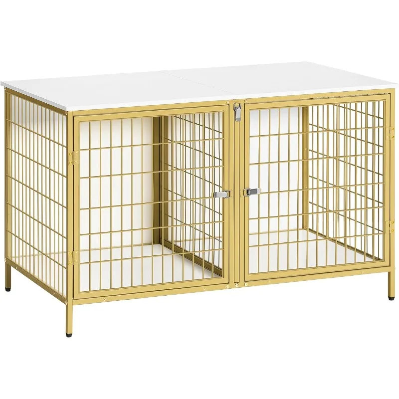 Dog Crate Furniture for 2 Dogs, 43.3" Dog Kennel with Removable Divider, Heavy Duty Wooden Dog Kennel for Small Medium Dog,
Dog Crate Furniture for 2 Dogs, 43.3" Dog Kennel with Removable Divider, Heavy Duty Wooden Dog Kennel for Small Medium Dog,