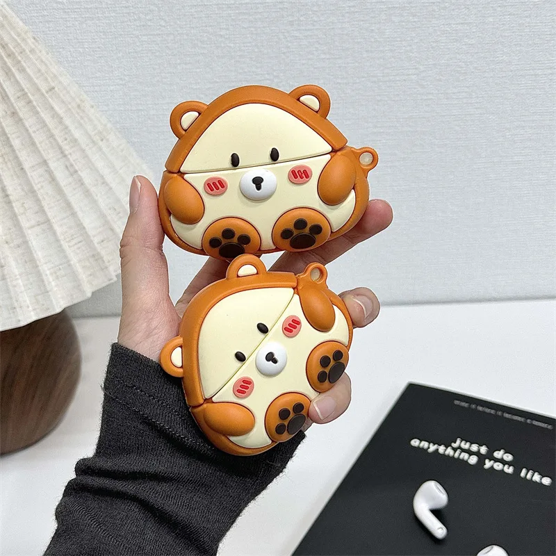 Cute Bear Silicone Case for AirPods 4 Airpod 1 2 3 Pro Pro2 Bluetooth Earbuds Charging Box Protective Earphone Case Cover
Cute Bear Silicone Case for AirPods 4 Airpod 1 2 3 Pro Pro2 Bluetooth Earbuds Charging Box Protective Earphone Case Cover