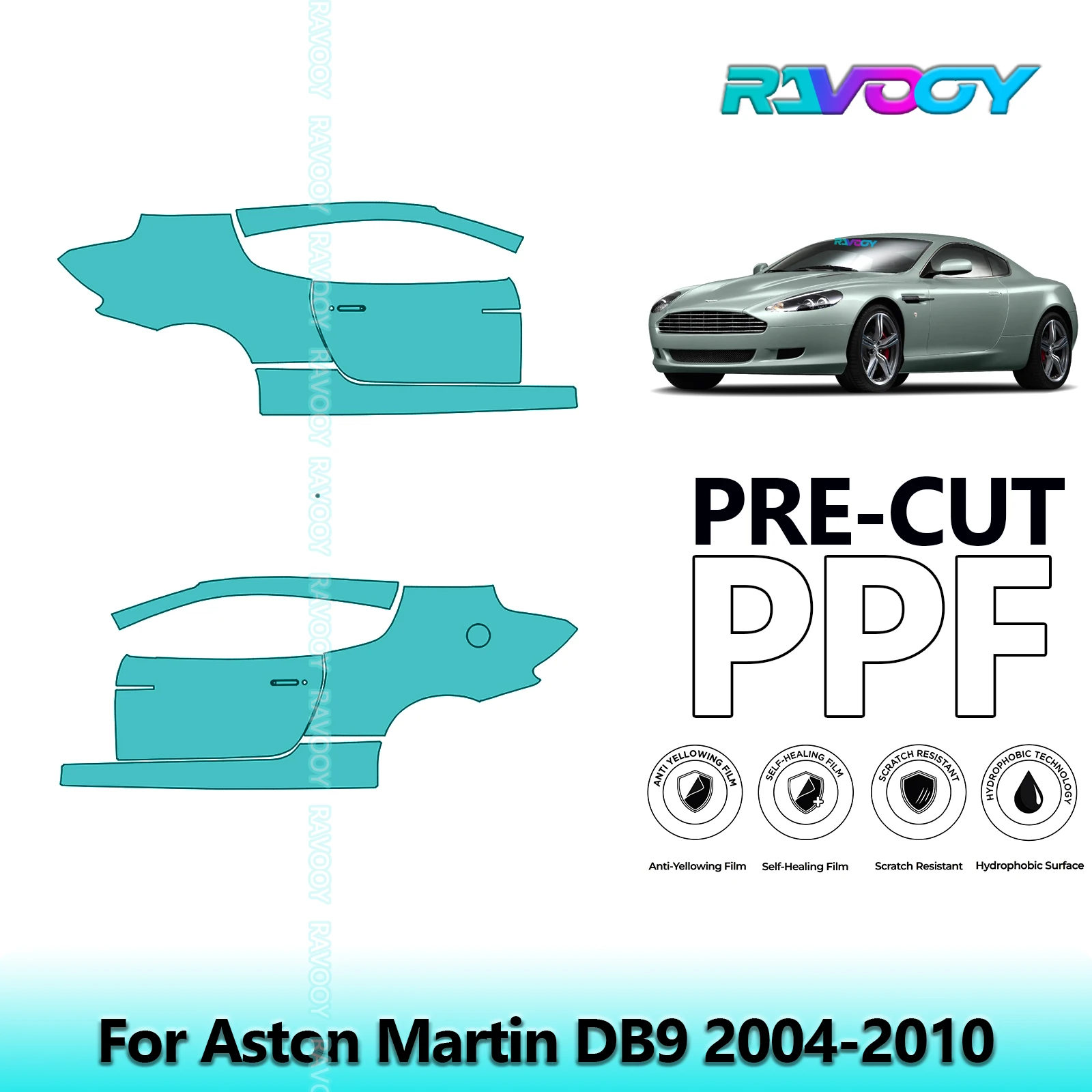 For Aston Martin DB9 2004-2010 8.5mil Clear Matte Pre-Cut PPF Door & A/B Pillar Kit TPU Paint Protection Film Set
For Aston Martin DB9 2004-2010 8.5mil Clear Matte Pre-Cut PPF Door & A/B Pillar Kit TPU Paint Protection Film Set