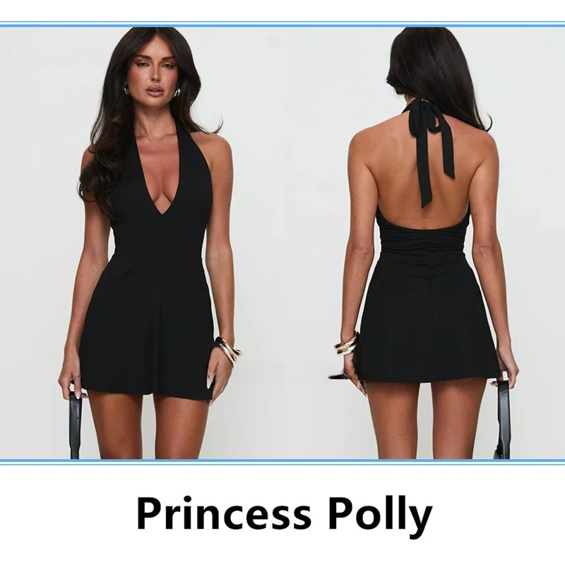 Летнее платье Princ Polly Sexy Bla с глубоким V-образным вырезом и завязками на шее, короткое, А-силуэт, для повседневной носки и офиса
Летнее платье Princ Polly Sexy Bla с глубоким V-образным вырезом и завязками на шее, короткое, А-силуэт, для повседневной носки и офиса