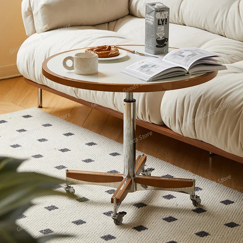 Portable Wheels Coffee Table Lift Wood Unique Nordic Modern Round Side Table Living Room Design Mesa De Centro Sala Furniture
Portable Wheels Coffee Table Lift Wood Unique Nordic Modern Round Side Table Living Room Design Mesa De Centro Sala Furniture