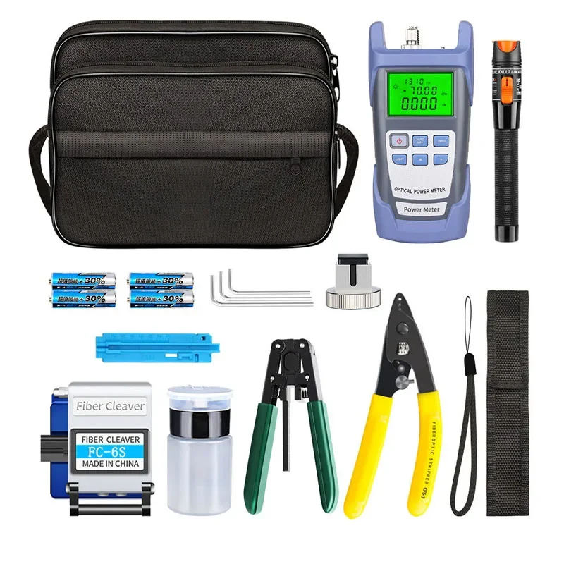 Hot Sale FTTH Fiber Tool Kit With Cleaver And Optical Power Meter And Visual Fault Locator
Hot Sale FTTH Fiber Tool Kit With Cleaver And Optical Power Meter And Visual Fault Locator
