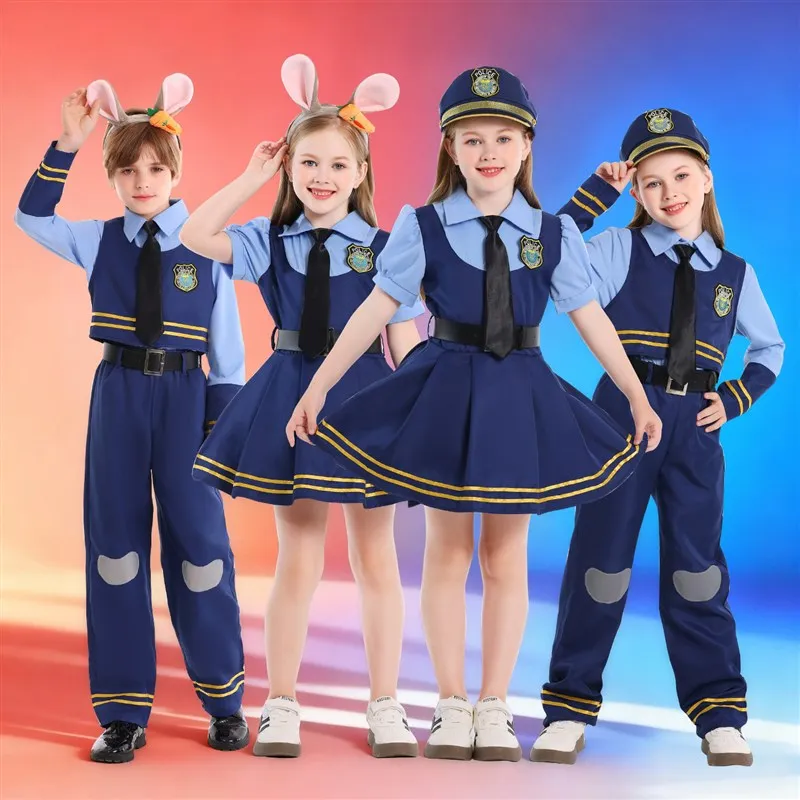 Halloween Children's Police Uniform Set Role Play Performance Cosplay Outfit Festival Costume Polyester Material
Halloween Children's Police Uniform Set Role Play Performance Cosplay Outfit Festival Costume Polyester Material