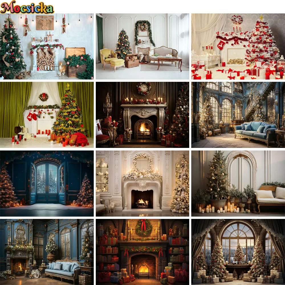 Christmas Fireplace Photography Background Window Indoor Family Portrait Props Xmas Tree Party Decor Kids Backdrops Photo Studio
Christmas Fireplace Photography Background Window Indoor Family Portrait Props Xmas Tree Party Decor Kids Backdrops Photo Studio