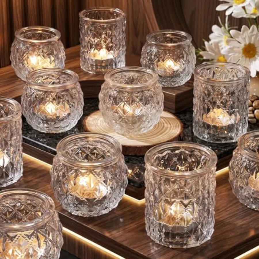 36pcs Clear Votive Candle Holders for Table Centerpiece, Glass Tea Light Candle Holder Set for Wedding Decor Home Party Decorat
36pcs Clear Votive Candle Holders for Table Centerpiece, Glass Tea Light Candle Holder Set for Wedding Decor Home Party Decorat