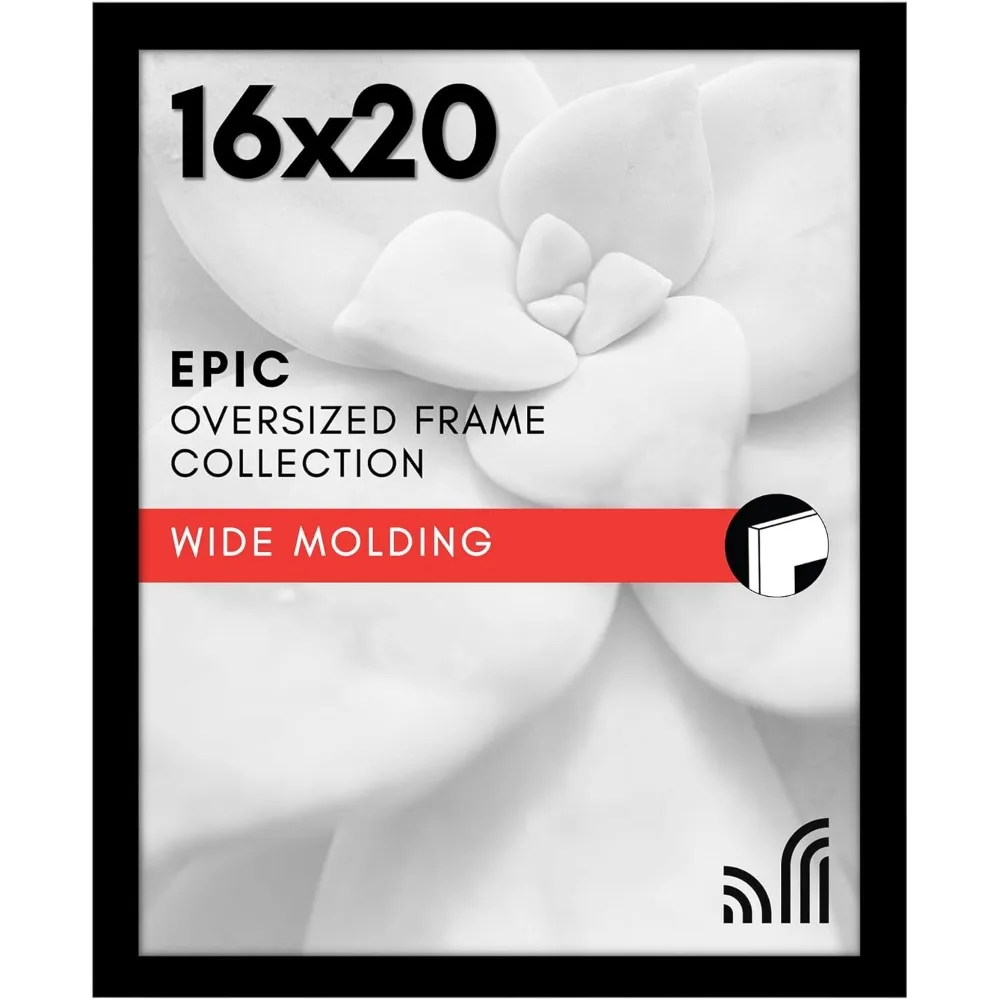 Polished Plexiglass 16x20 Black Frame Wide Engineered Wood Wall Display
Polished Plexiglass 16x20 Black Frame Wide Engineered Wood Wall Display