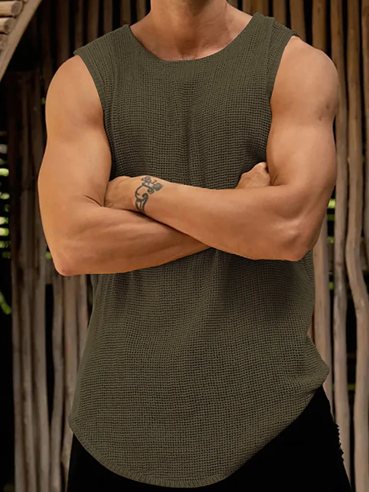 Men Spring Summer Fashion Pullover Vest, Knitting Loungewear Solid Patchwork Tops, Sleeveless Simple O-Neck Male Tees Streetwear
Men Spring Summer Fashion Pullover Vest, Knitting Loungewear Solid Patchwork Tops, Sleeveless Simple O-Neck Male Tees Streetwear