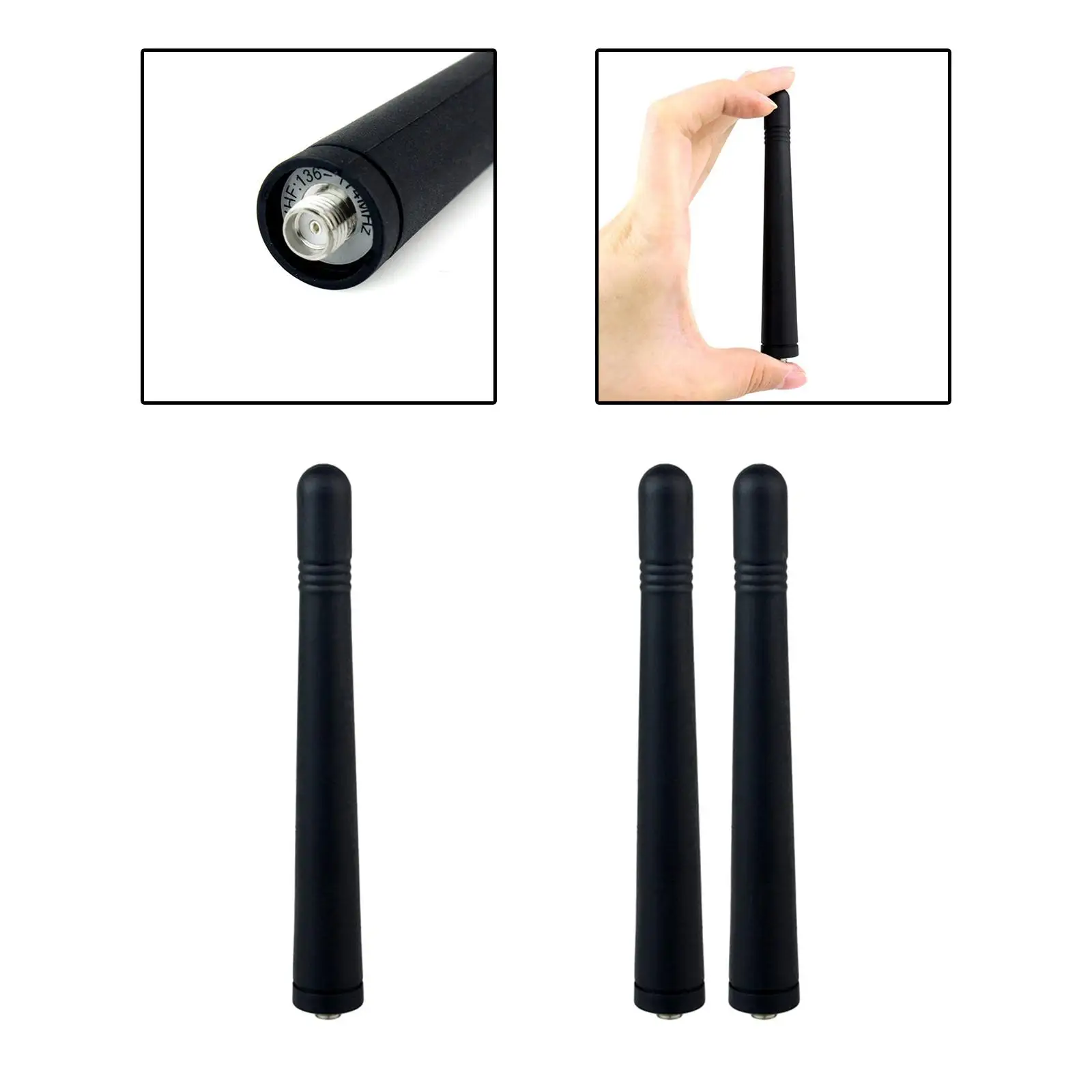 136-174MHz Frequent Range VHF Antenna Replacement Parts 10.8cm Two Way Radio Antenna for TK2207 TK2260 TK2280 TK2306 TK2307
136-174MHz Frequent Range VHF Antenna Replacement Parts 10.8cm Two Way Radio Antenna for TK2207 TK2260 TK2280 TK2306 TK2307