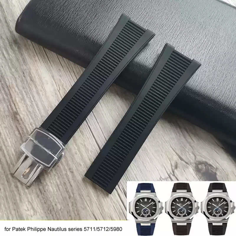 High quality Watch strap for Patek Philippe Nautilus series 5711/5712/5980 waterproof silicone watch butterfly buckle 25-13mm
High quality Watch strap for Patek Philippe Nautilus series 5711/5712/5980 waterproof silicone watch butterfly buckle 25-13mm