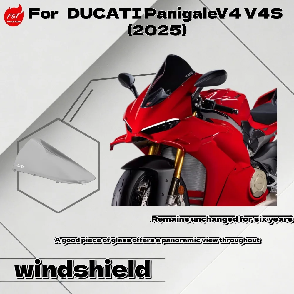 Fit D ucati Panigale V4 / V4S (2025+) Modified High Racing Windshield Aero Front Fairing Wind Screen
Fit D ucati Panigale V4 / V4S (2025+) Modified High Racing Windshield Aero Front Fairing Wind Screen