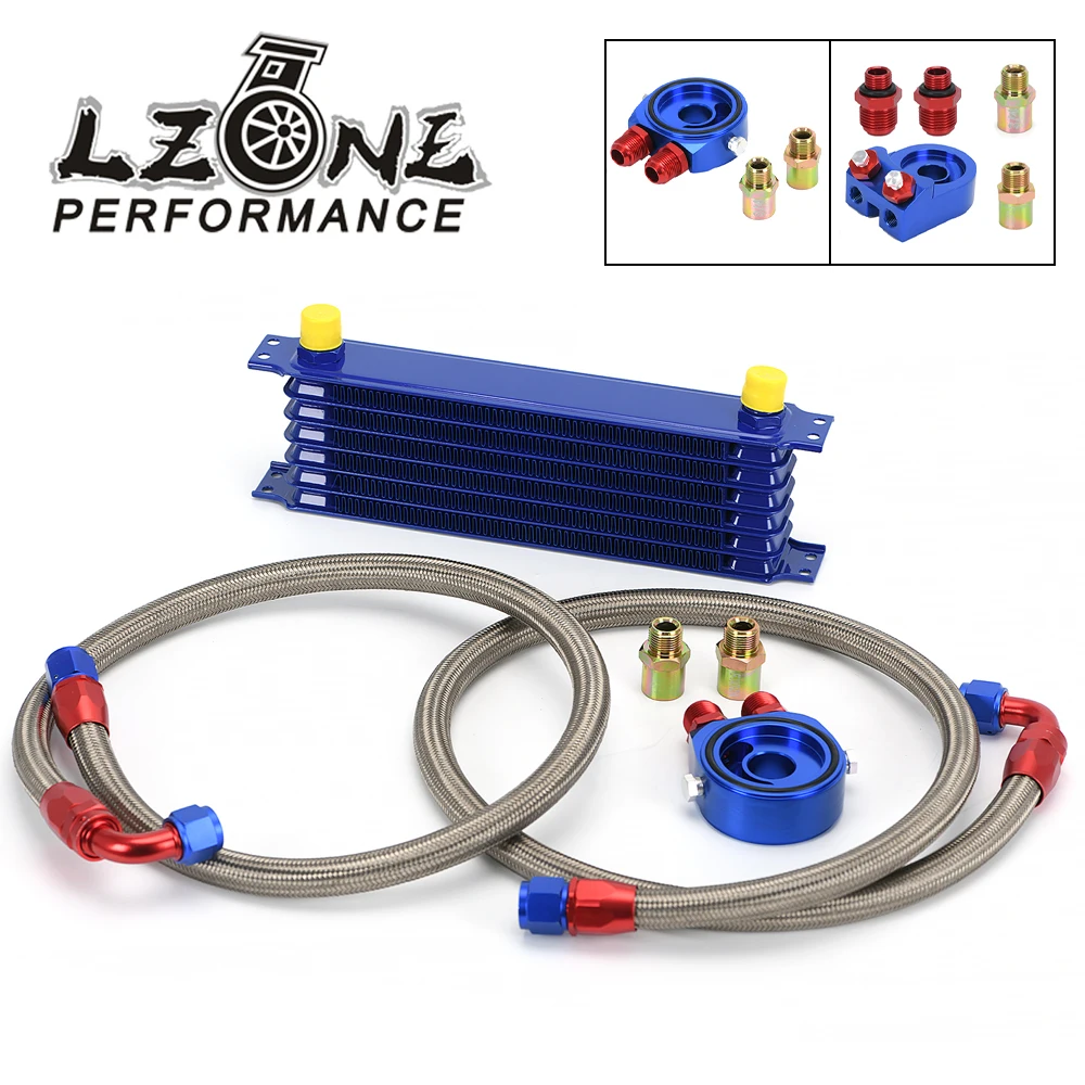 LZONE - UNIVERSAL 7 ROWS OIL COOLER KIT + OIL FILTER SANDWICH ADAPTER + STAINLESS STEEL BRAIDED OIL HOSE W/PQY STICKER+BOX
LZONE - UNIVERSAL 7 ROWS OIL COOLER KIT + OIL FILTER SANDWICH ADAPTER + STAINLESS STEEL BRAIDED OIL HOSE W/PQY STICKER+BOX