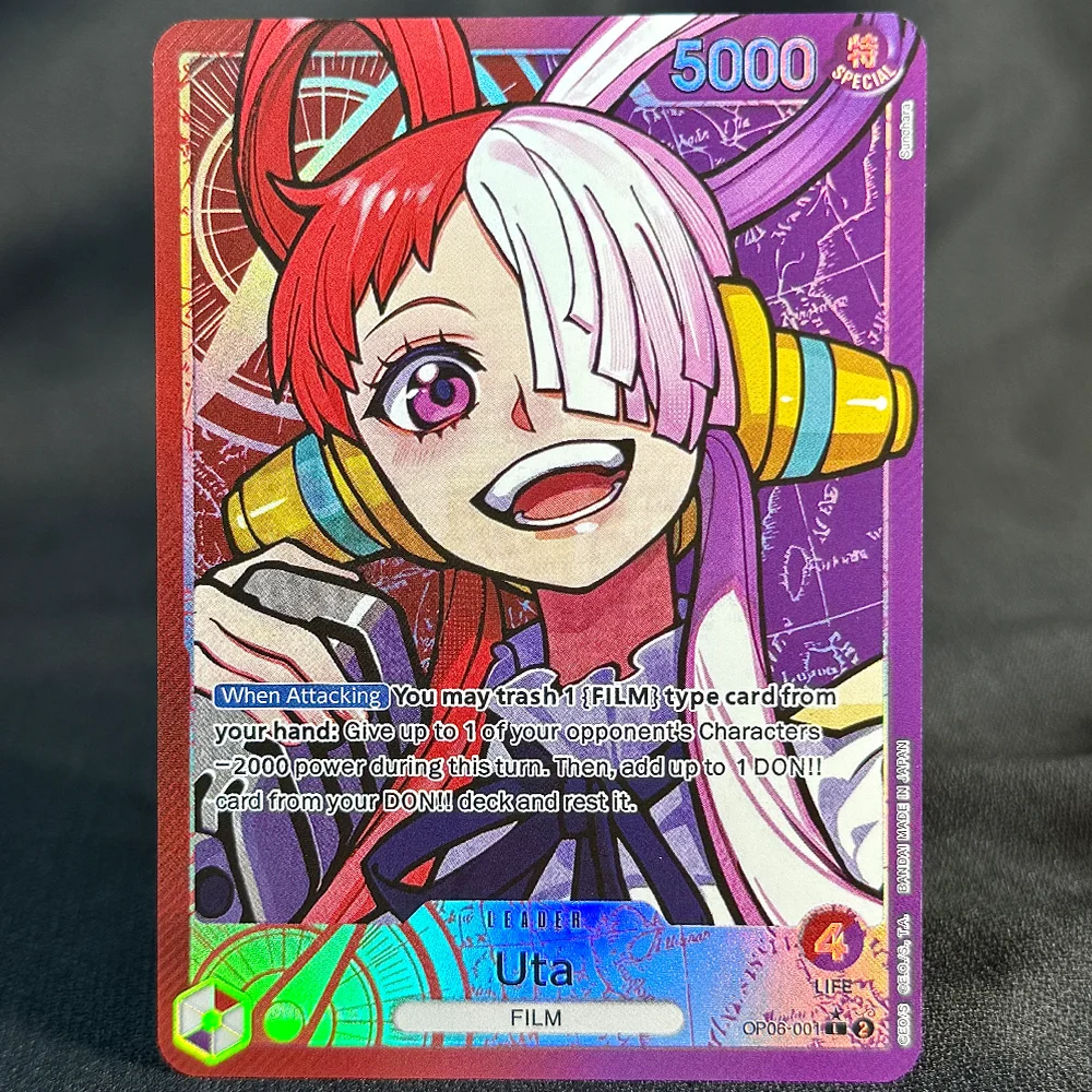 Anime One Piece OPCG Proxy Cards Leader Uta Yamato Luffy Nami Sanji Comics Replica Foil Cards for Collection Toys
Anime One Piece OPCG Proxy Cards Leader Uta Yamato Luffy Nami Sanji Comics Replica Foil Cards for Collection Toys