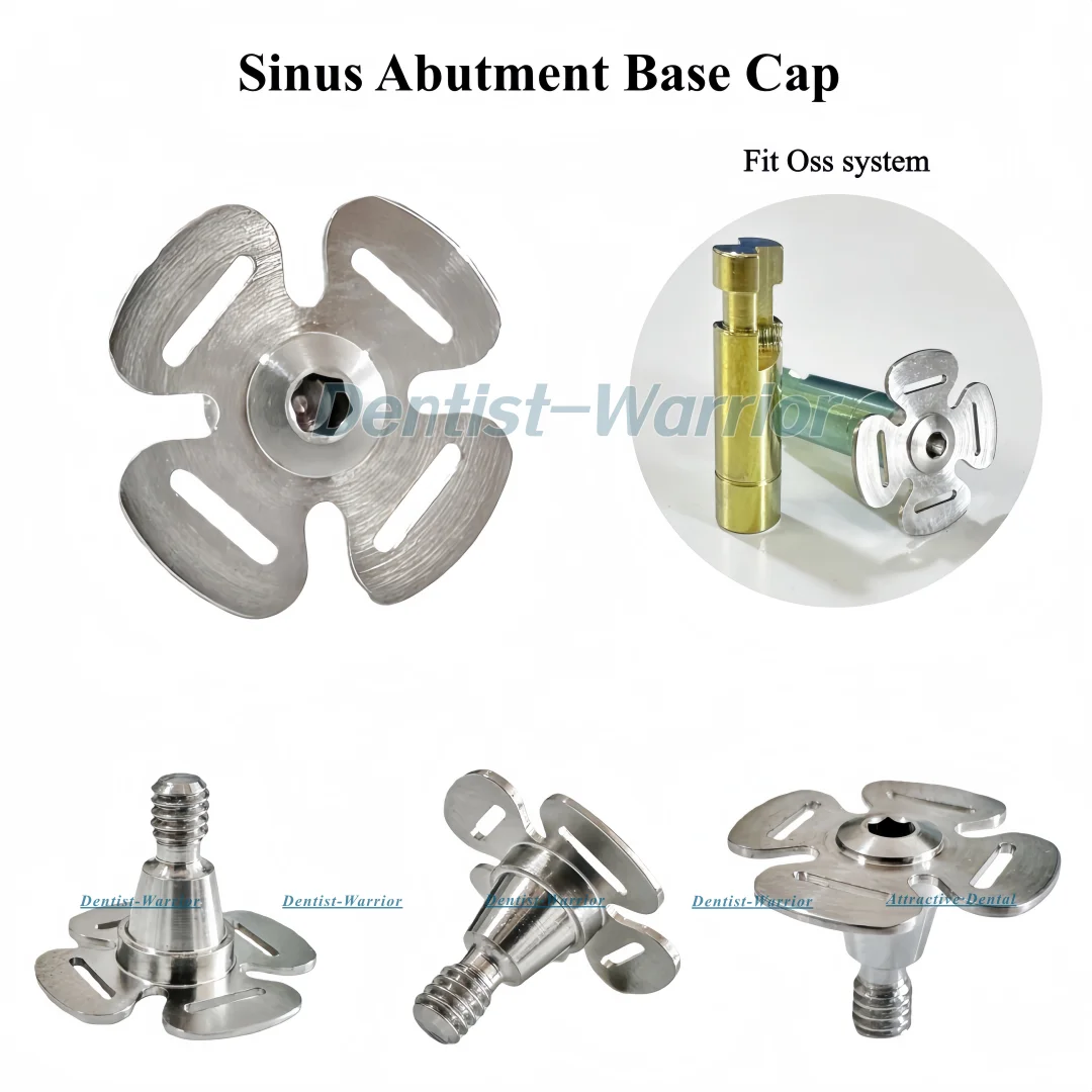 Dental Implant Accessories Sinus Base Cap Closed Screw Four Leaf Clover shape Fit Oss Repair Accessories
Dental Implant Accessories Sinus Base Cap Closed Screw Four Leaf Clover shape Fit Oss Repair Accessories