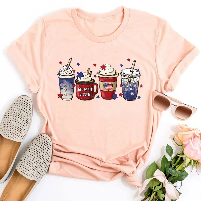 4th of July Coffee Shirts 4th of July Shirt Independence Day Tee Vintage Clothes Patriotic Shirt Casual Tops M
4th of July Coffee Shirts 4th of July Shirt Independence Day Tee Vintage Clothes Patriotic Shirt Casual Tops M